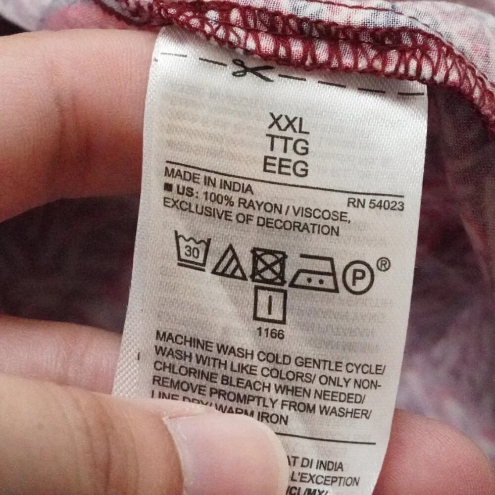 Old Navy Midi Dress Womens 2Xl Floral Print V-Neck Multi Color Long Sleeve - Picture 6 of 13